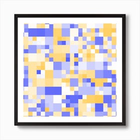 Pixel Pattern Art Print