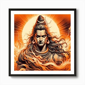 Lord Shiva 46 Art Print