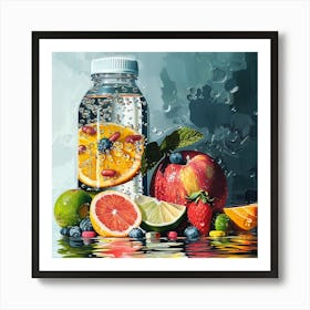 Fruit And Water Art Print