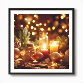 Christmas Lights 1 Art Print