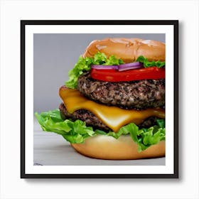 Burger 4 Art Print