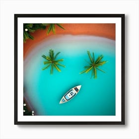 Boat On The Beach 11 Art Print