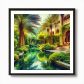 Asian Garden Art Print