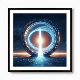 Space Portal Art Print