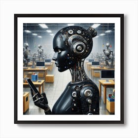 Robot Woman 26 Art Print