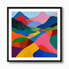 Abstract Travel Collection New Zealand 1 Art Print