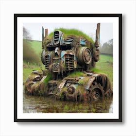Transformers In The Mud Art Print