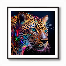 Luminous Leopard Art Print