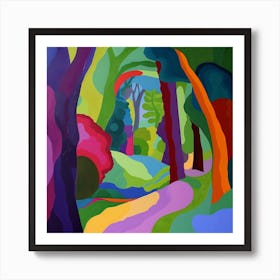 Abstract Park Collection Forest Park Portland 4 Art Print