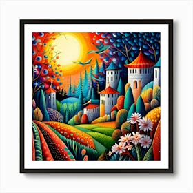 Landscape Painting 1 Art Print