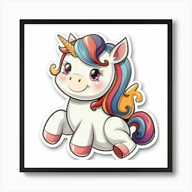 Unicorn Sticker 18 Art Print