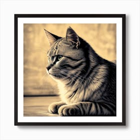 Cat Portrait Art Print