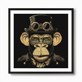 Steampunk Monkey 17 Art Print