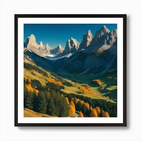 Majestic Mountains Art Print