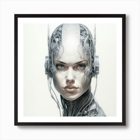 Cybernetic Woman 1 Art Print