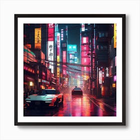 City At Night 8 Art Print