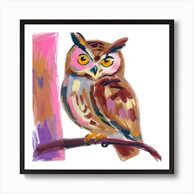 Owl 10 Art Print