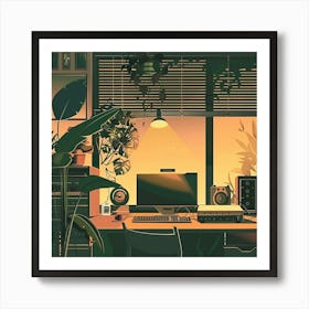 A Vector Illustration Lofi Illustration 1718803681 2 Art Print