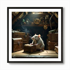 Rat In A Room Art Print