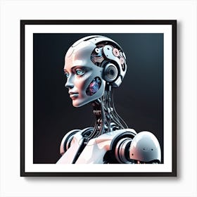 Female Robot 6 Art Print