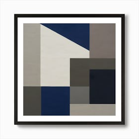 'Blue Squares' Art Print