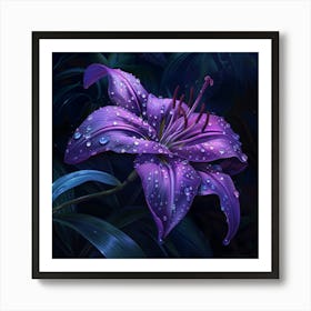 Jeweled Bloom (8) Art Print