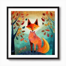 Fox In The Forest 2 Art Print