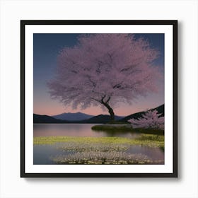 Cherry Blossom Tree Art Print