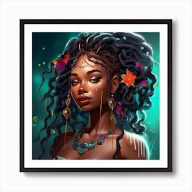 Afro-American Woman 8 Art Print