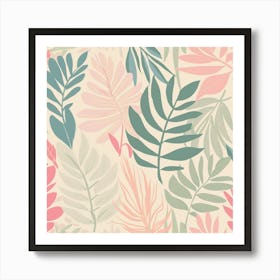 Tropical Leaves 1 Art Print