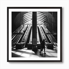 Canary Wharf Undergound Station Art Print