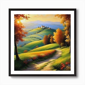 Autumn Landscape 10 Art Print