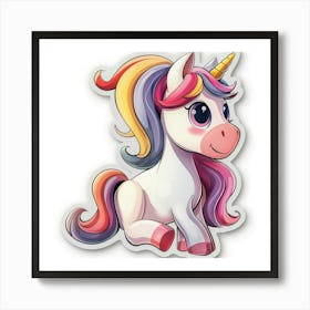 Unicorn Sticker 85 Art Print