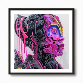 Robot Woman 2 Art Print