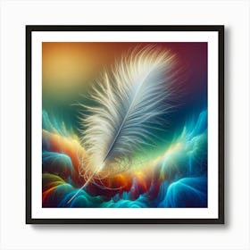 Feather In The Sky Art Print