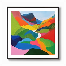 Colourful Abstract Runion National Park France 1 Art Print