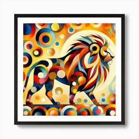 Lion Painting Art Print