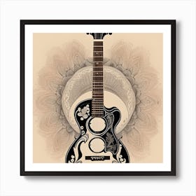 Luxury Guitar  Art Print