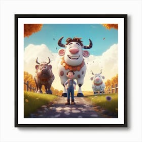 Farm Animals Art Print