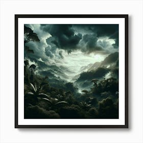 Storm Over The Rain Forest Art Print