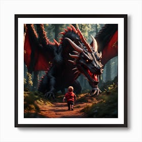 The small dragon tamer Art Print