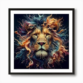 Lion Head 5 Art Print