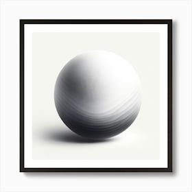 Black And White Sphere Art Print