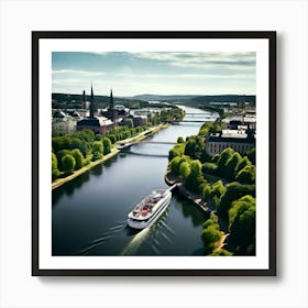 Architecture Tour Tourism River Capital Boat Skyline Scenic Vacancy Green Popular Road Wa (9) Art Print