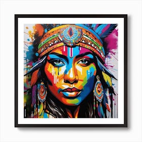 Indian Woman 3 Art Print