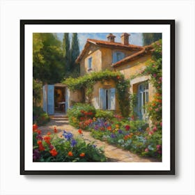 French Country Garden Art Print