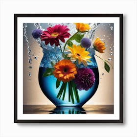 Flowers In A Vase 54 Art Print