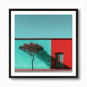 Tree In The Street Art Print