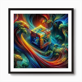 Metatron Cube Art Print