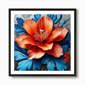 Hibiscus Flower 3 Art Print